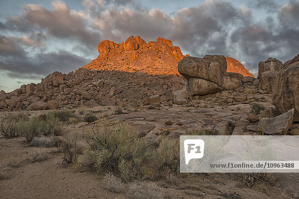 'Sunrise light hitting the rocks in Richtersveld National Park; South Africa'