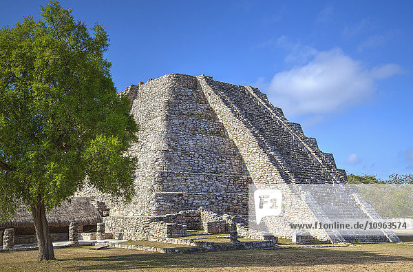 Castillo de Kukulcan  archäologische Stätte der Maya von Mayapan; Yucatan  Mexiko'.