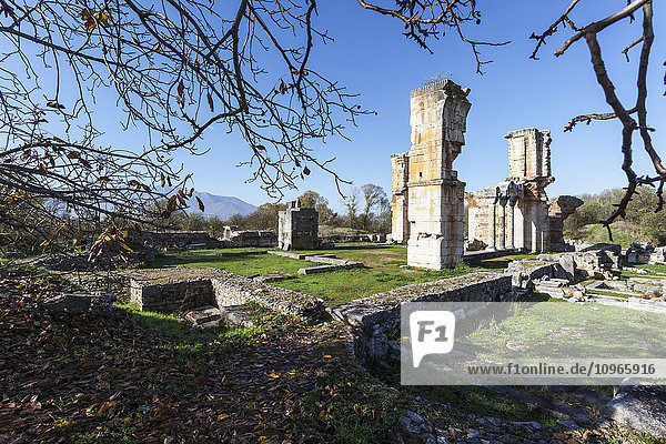 'Basilica B ruins; Philippi  Greece'