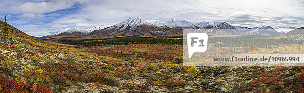 'Panoramic view of the Ogilvie Mountains along the Dempster Highway; Yukon Canada'