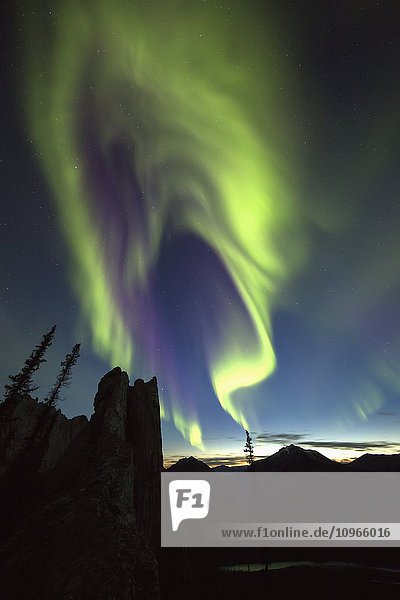 'Northern Lights (aurora borealis); Yukon Canada'