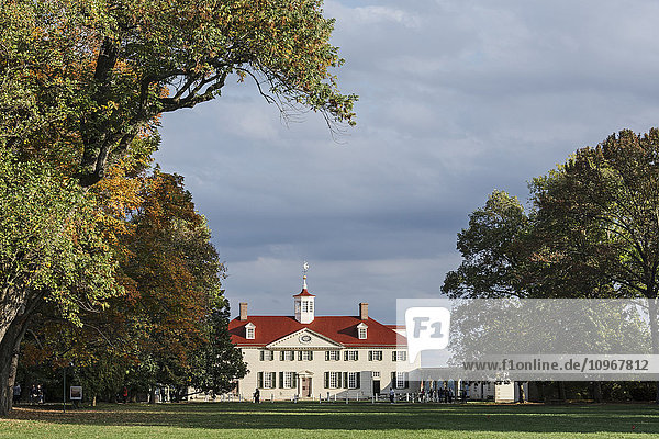 'George Washington's Mount Vernon mansion; Mount Vernon  Virginia  United States of America'