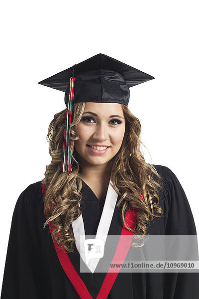 'Young graduating woman; Edmonton  Alberta  Canada'