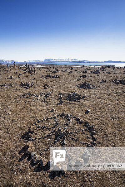 Erkundung der tektonischen Platten und Felsfiguren im Thingvellir-Nationalpark; Thingvellir  Island .
