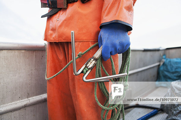 'A Grappling Hook  An Important Tool On A Commercial Halibut Fishing Boat; Southwest Alaska  United States Of America'