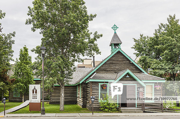 Old Log Church Museum  Whitehorse  Yukon Territorium  Kanada  Sommer