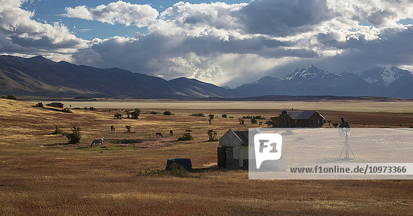 'Estancia along Route 60 near Lago Roca near Perito Moreno Glacier; Patagonia  Santa Cruz  Argentina'