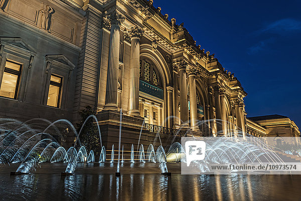 'Metropolitan Museum of Art (MET) at twilight; New York City  New York  United States of America'