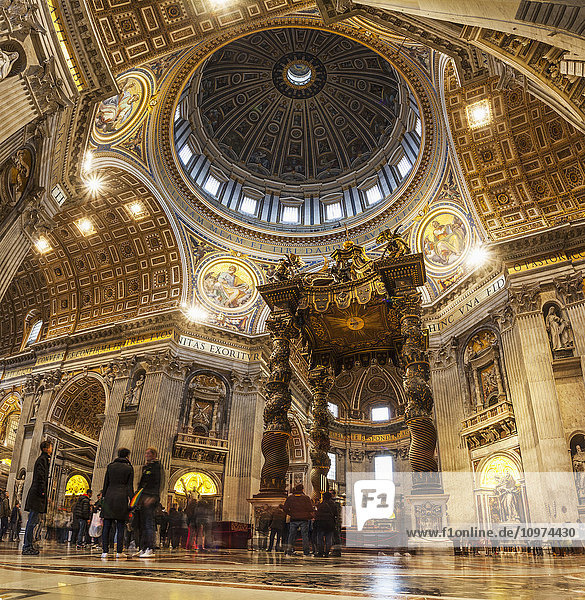'Papal Altar  St. Peter's Basilica; Rome  Italy'