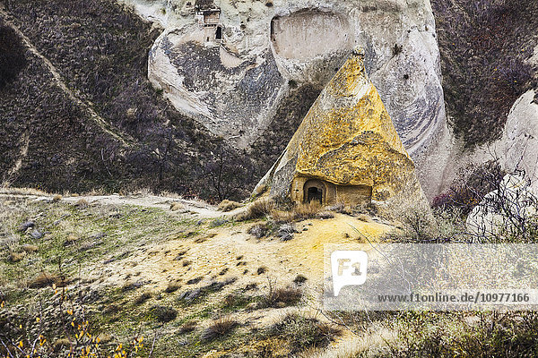 Dwellings in fairy chimneys: Goreme  Cappadocia  Turkey