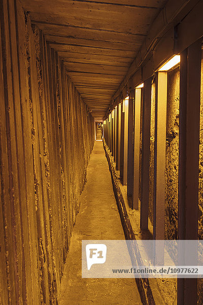 'The Western Wall Tunnel  an underground tunnel exposing the full length of the Western Wall; Jerusalem  Israel'