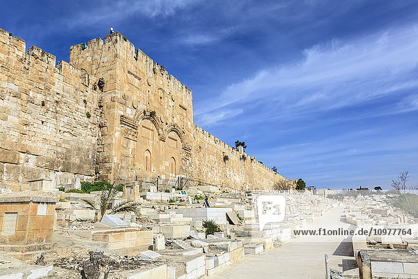 'Eastern gate of the Temple Mount  Old city Jerusalem; Jerusalem  Israel'