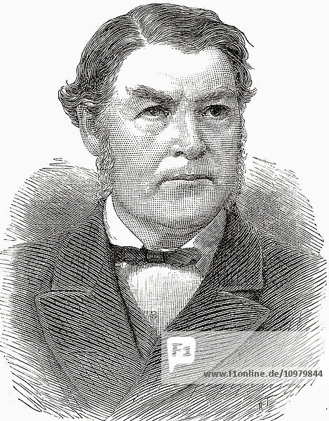 Sir Charles Tupper  1st Baronet  1821 – 1915. Canadian father of Confederation  as the Premier of Nova Scotia  6th Prime Minister of Canada. From The Review of Reviews  published 1891