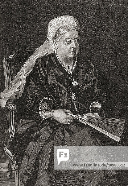 Königin Victoria  1819 - 1901. Königin des Vereinigten Königreichs von Großbritannien und Irland und Kaiserin von Indien. Aus A First Book of British History  veröffentlicht 1925.