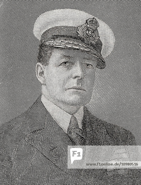 Admiral of the Fleet David Richard Beatty  1st Earl Beatty   1871 – 1936. Royal Navy officer. From A First Book of British History published 1925.