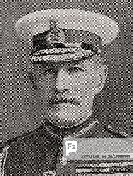 General Sir Horace Lockwood Smith-Dorrien  1858 - 1930. Britischer Soldat. Aus The War Illustrated Album Deluxe  veröffentlicht 1915.