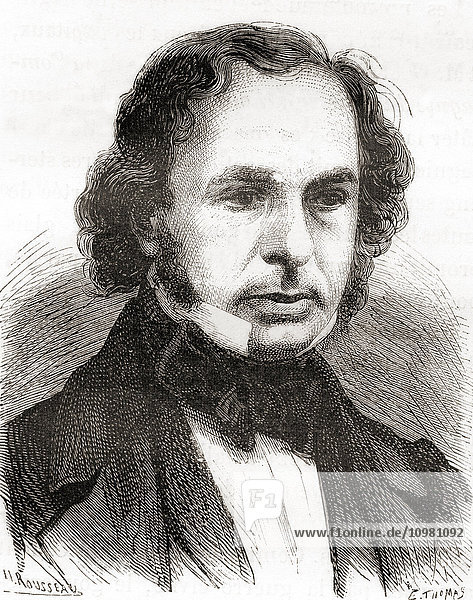 Isambard Kingdom Brunel  1806 - 1859. Englischer Maschinenbau- und Bauingenieur. Aus Les Merveilles de la Science  veröffentlicht um 1870