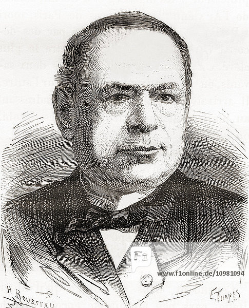 Moritz Hermann (Boris Semjonowitsch) von Jacobi  1801 - 1874. Deutsch-jüdischer Ingenieur und Physiker. Aus Les Merveilles de la Science  veröffentlicht ca. 1870