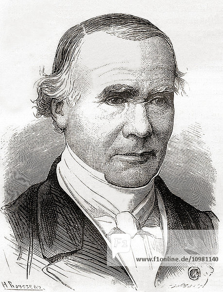 Alfred-Armand-Louis-Marie Velpeau  1795 - 1867. Französischer Anatom und Chirurg. Aus Les Merveilles de la Science  veröffentlicht um 1870