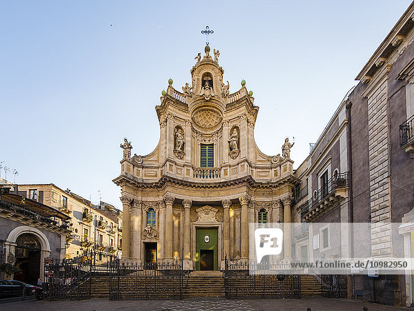 Italien,  Sizilien,  Catania,  Piazza del Doumo,  Basilika Collegiata