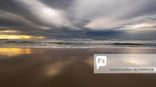 Australien  New South Wales  Sydney  Strand bei Sonnenuntergang