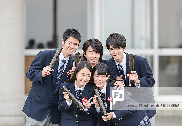 Japanese high school graduation ceremony