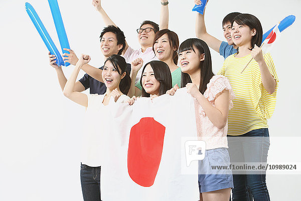 Gruppe von japanischen Anhängern