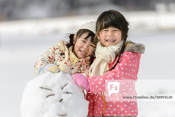 Kids playing in the snow