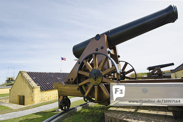 South Carolina  Sullivan's Island  Cannon in old fort