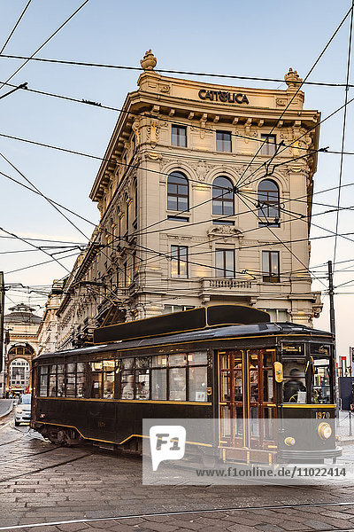 Italien  Mailand  historische Straßenbahnfahrten