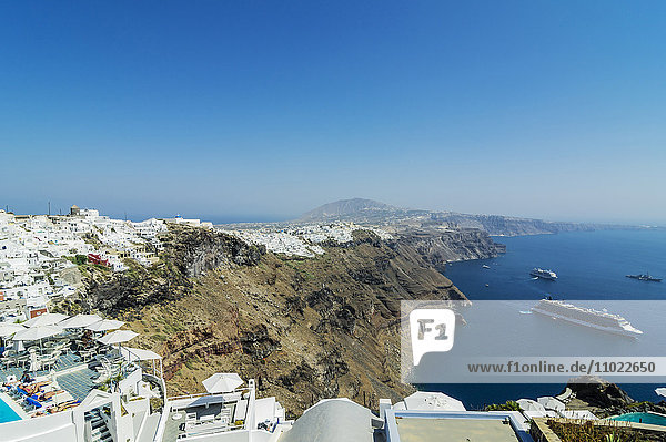 Greece  Santorini  view to Fira and Caldera