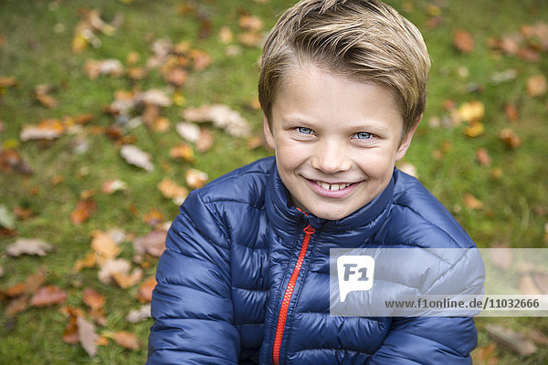 Portrait of smiling boy  Karlskrona  Blekinge  Sweden