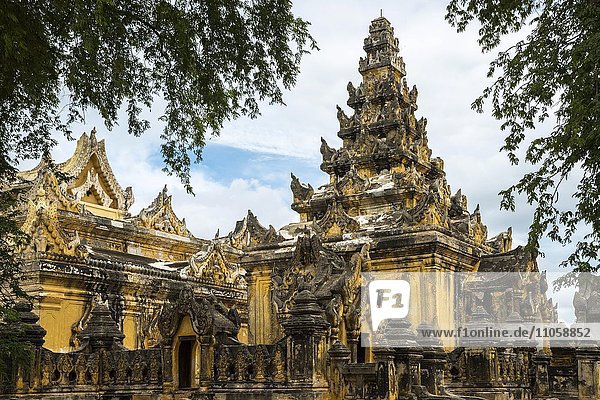 Maha Aungmye Bonzan Monastery ancient city of Inwa or Ava Mandalay Division Myanmar Burma Asia
