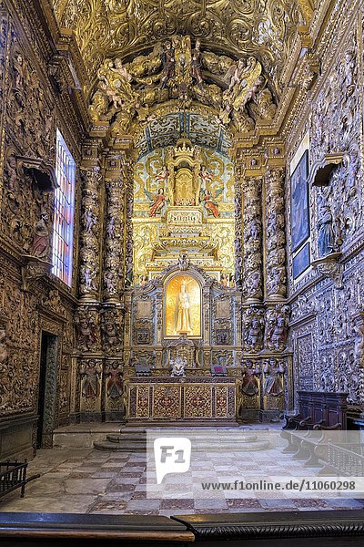 Kloster Nossa Senhora da Conceição und Kirche  Museum Rainha Dona Leonor  Hauptaltar  Beja  Alentejo  Portugal  Europa