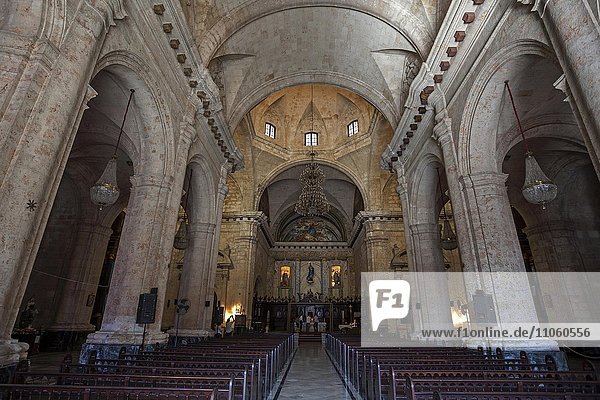 Cathedral of San Cristobal  interior view  historic centre  Havana  Cuba  North America