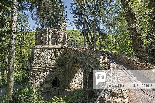 Künstliche Ruine  Schlosspark Belvedere  Weimar  Thüringen  Deutschland  Europa