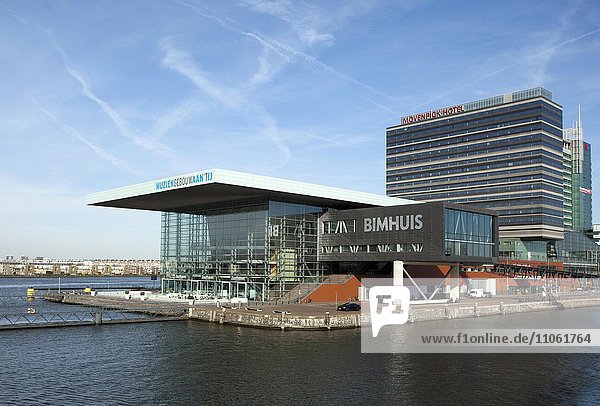 Konzerthaus Muziekgebouw aan 't IJ und Bimhuis  Amsterdam  Holland  Niederlande  Europa