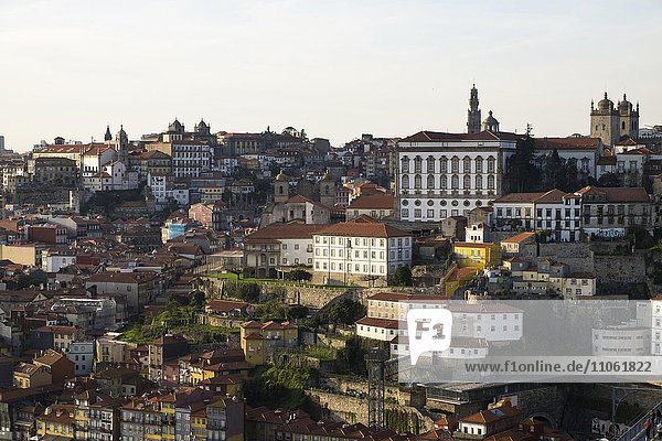 View of Ribeira historic centre  Porto  UNESCO World Heritage Site  Portugal  Europe