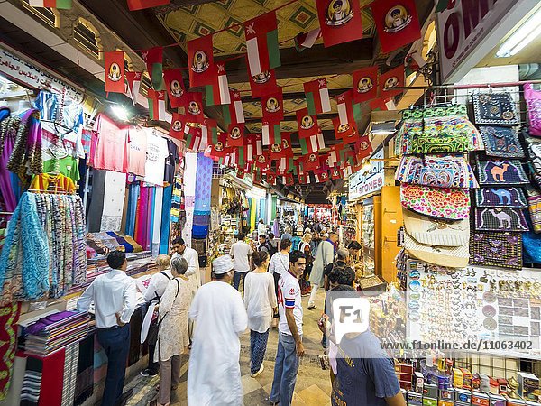 Various stalls  oriental market  Muttrah Souq  Muttrah  Muscat  Oman  Asia