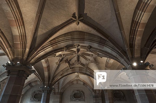 Renaissance Gewölbe der Eingangshalle vom Pellerhaus  1605 gebaut  Nürnberg  Mittelfranken  Bayern  Deutschland  Europa