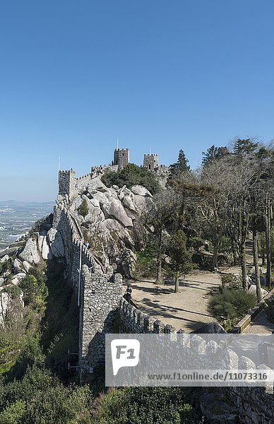 Burganlage Castelo dos Mouros  Kastell  Sintra  Portugal  Europa