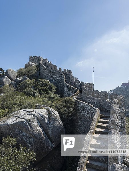 Burganlage Castelo dos Mouros  Kastell  Sintra  Portugal  Europa