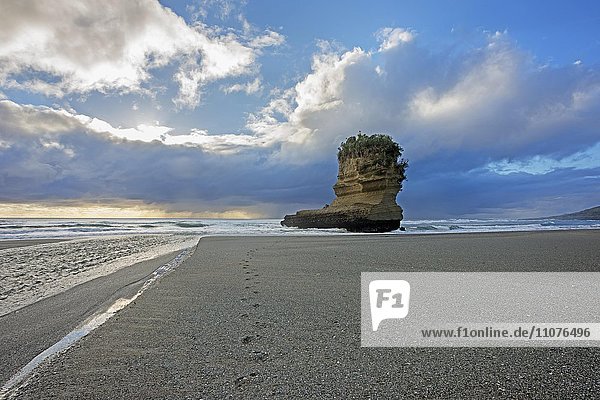 Felsformation  Punakaiki  Paparoa-Nationalpark  Westküste  Südinsel  Neuseeland  Ozeanien