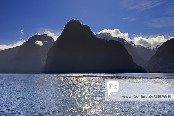Milford Sound  Fiordland-Nationalpark  Südinsel  Region Southland  Neuseeland  Ozeanien