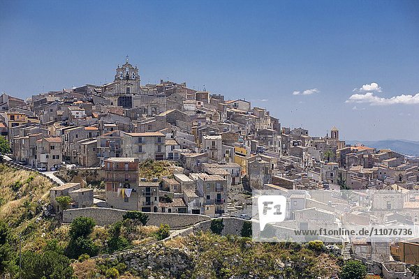 Altstadt von Mussomeli  Sizilien  Italien  Europa