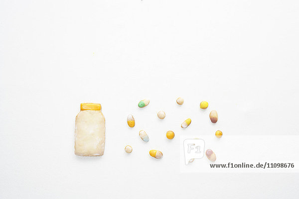 Cookies of medicine bottle pills and capsules
