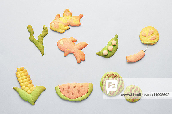 Cookies in different shapes