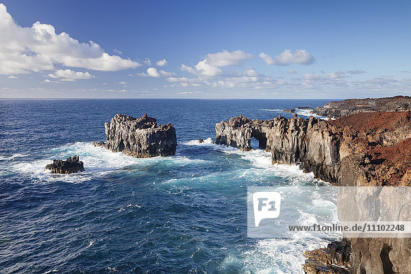 Puntas de Gutierrez  Lavaküste  UNESCO-Biosphärenreservat  El Hierro  Kanarische Inseln  Spanien  Atlantik  Europa