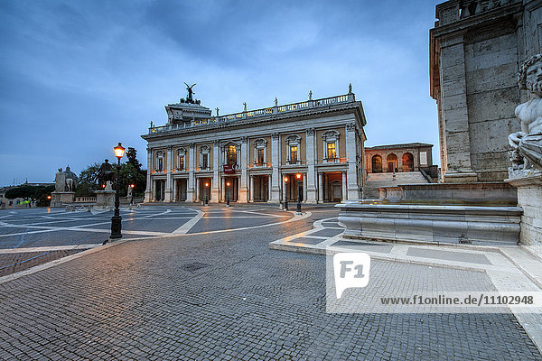 Piazza del Campidoglio where Roman Divinities were praised and nowadays headquarters of the Government  Rome  Lazio  Italy  Europe