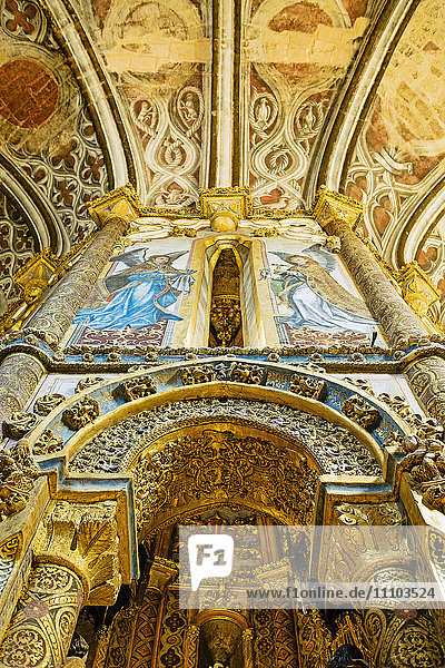 Templerabtei  Convento de Cristo  UNESCO-Weltkulturerbe  Tomar  Bezirk Santarem  Portugal  Europa